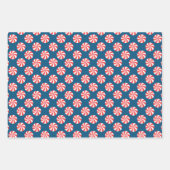 メリークリスマスキャンディーケーンスパイラルキャンディーパターン ラッピングペーパーシート (正面)