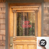 メリークリスマスキャンディーケーンホーム&ストア11x8ビニール ウィンドウサイン (ホームデコレーション)