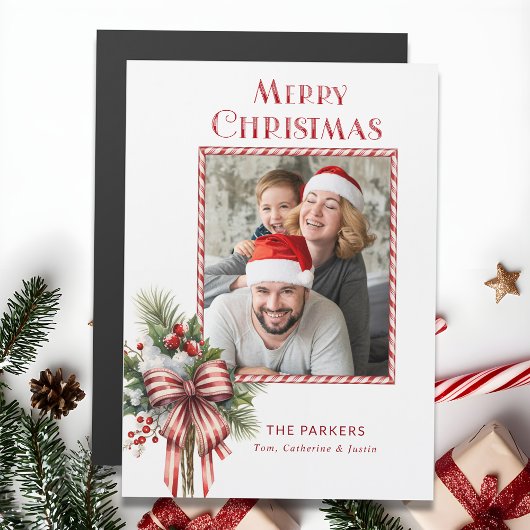 メリークリスマスキャンディーケーンボウ写真