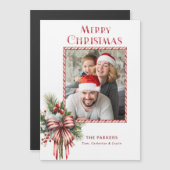 メリークリスマスキャンディーケーンボウ写真 (正面/裏面)