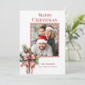 メリークリスマスキャンディーケーンボウ写真 シーズンカード (スタンド正面)