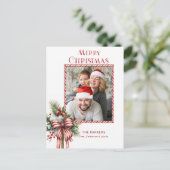 メリークリスマスキャンディーケーンボウ写真 シーズンポストカード (スタンド正面)