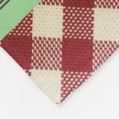 メリークリスマスキャンディーケーンボマーフリースブランケット フリースブランケット (角)