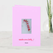 メリークリスマスキャンディーケーン姪 シーズンカード (裏面)