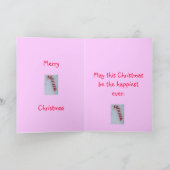 メリークリスマスキャンディーケーン姪 シーズンカード (内部)