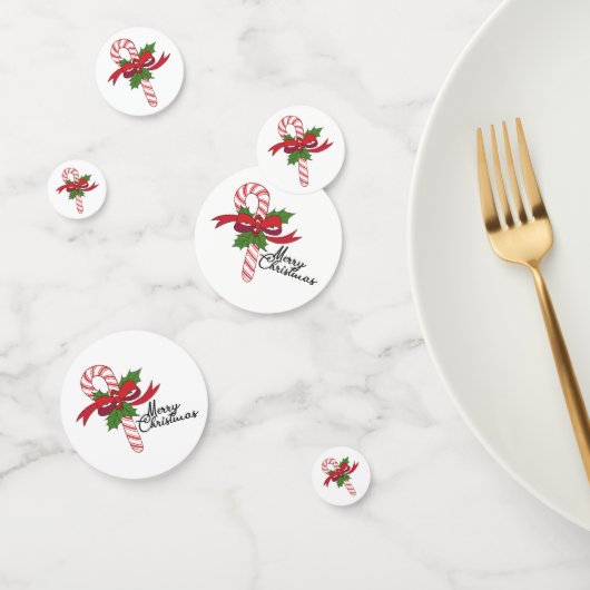 メリークリスマスキャンディーケーン コンフェッティ (グループ)