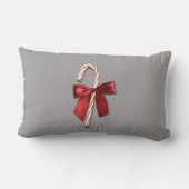 メリークリスマスキャンディーケーン |任意サイズ |カスタム ランバークッション (裏面)