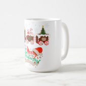 メリークリスマスキャンディートレイン コーヒーマグカップ (正面右)