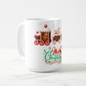 メリークリスマスキャンディートレイン コーヒーマグカップ (正面左)
