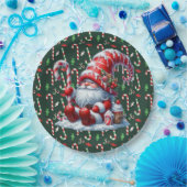 メリークリスマスキャンディ ペーパープレート (パーティー)