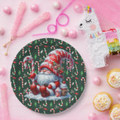 メリークリスマスキャンディ ペーパープレート (パーティー)
