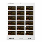 メリークリスマスキャンドルのクリスマスラベル ラベル (フルシート)