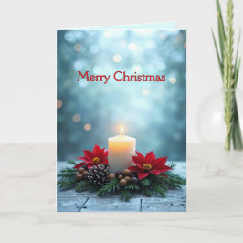 メリークリスマスキャンドルノートカード シーズンカード