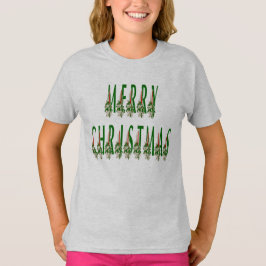 メリークリスマスキャンドルフォント Tシャツ