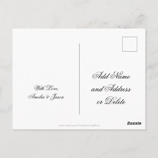 メリークリスマスキャンドルロマンチックな燭光 ポストカード (裏面)