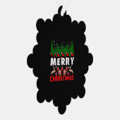 メリークリスマスキャンバスクリスクリスマスイエス オーナメントカード (右)