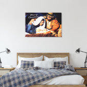 メリークリスマスキャンバスプリント出生プリント キャンバスプリント (インサイチュ (寝室))