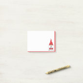 メリークリスマスキュートウォーター色小妖精や小人格言 ポストイット (デスク上)