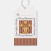 メリークリスマスキュートジンジャーブレッドマン自家製 ギフトタグ (正面)