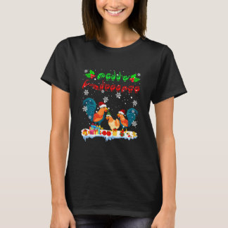 メリークリスマスキュートチキン農家ASLサインラング Tシャツ