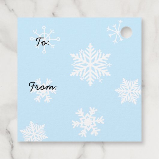 メリークリスマスキュートプランプ雪だるま フェイバータグ (裏面)