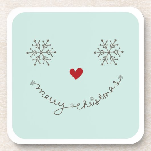 メリークリスマスキュートホリデーコルクコースター コースター (正面)