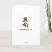 メリークリスマスキュートホリデーラマフェスティバル カード (裏面)