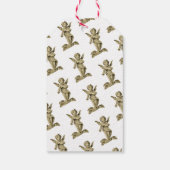 メリークリスマスキュートヴィンテージケルビエンジェル ギフトタグ (裏面)