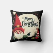 メリークリスマスキュート小妖精や小人 クッション (裏面)