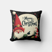 メリークリスマスキュート小妖精や小人 クッション (正面)