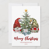 メリークリスマスキュート格言松の木 シーズンカード (正面)