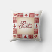 メリークリスマスキルトの国 クッション (裏面)