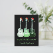 メリークリスマスギタパーソナライズされたー シーズンポストカード (スタンド正面)