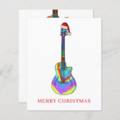 メリークリスマスギターカラフル予算 (正面/裏面)