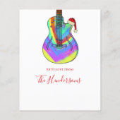 メリークリスマスギターカラフル予算 (裏面)