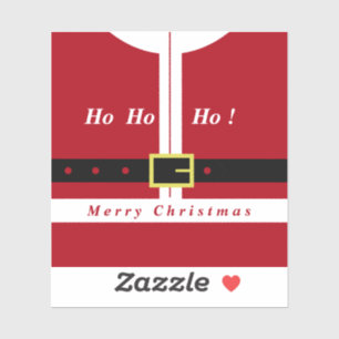 メリークリスマスギフトステッカーおもしろいサンタデザイン シール