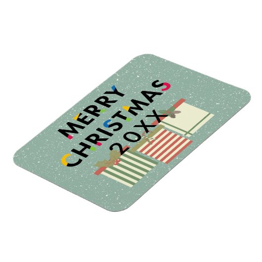メリークリスマスギフトボックスフレキシブルキッチンマグネット マグネット (左側)