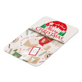 メリークリスマスギフトボックスホリデーマグネットカード マグネット (左側)