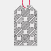 メリークリスマスギフトラベルとトレンディークリスマスボール ギフトタグ (裏面)