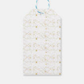 メリークリスマスギフトラベルスノーフレークつるラベル ギフトタグ (裏面)