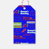 メリークリスマスギフトラベル季節のごあいさつJoy ギフトタグ (正面)