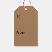 メリークリスマスギフトラベル小妖精や小人 ギフトタグ (裏面)