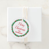 メリークリスマスギフトラベル、ホリデーギフトラッピング フェイバータグ (インサイチュ)