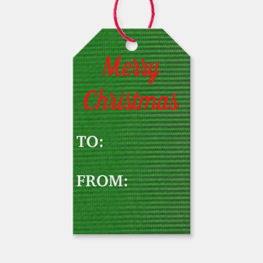 メリークリスマスギフトラベル、10セット(10) ギフトタグ (正面)