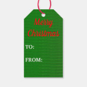メリークリスマスギフトラベル、10セット(10) ギフトタグ (裏面)