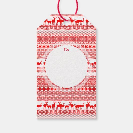 メリークリスマスギフト伝統的パーソナライズされたラベル ギフトタグ (裏面)