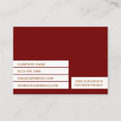 メリークリスマスギフト券カード 名刺 (裏面)