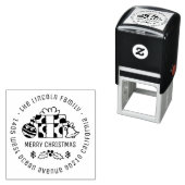 メリークリスマスギフト名前をカスタムする差出人住所 セルフインキングスタンプ (インサイチュ)