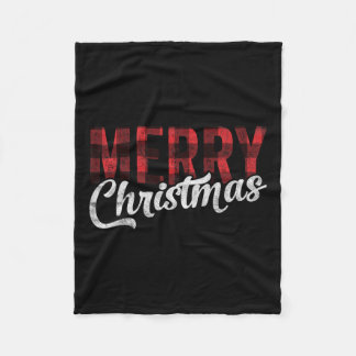 メリークリスマスギフト家族クリスマス赤バッファロープレイド フリースブランケット