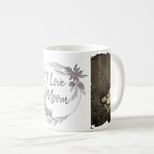 メリークリスマスギフト愛するママのカスタム写真 コーヒーマグカップ (正面右)